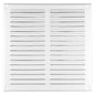 White Metal Air Vent Grille with Fly Screen Flat Ducting Ventilation Cover (295 x 295 mm)