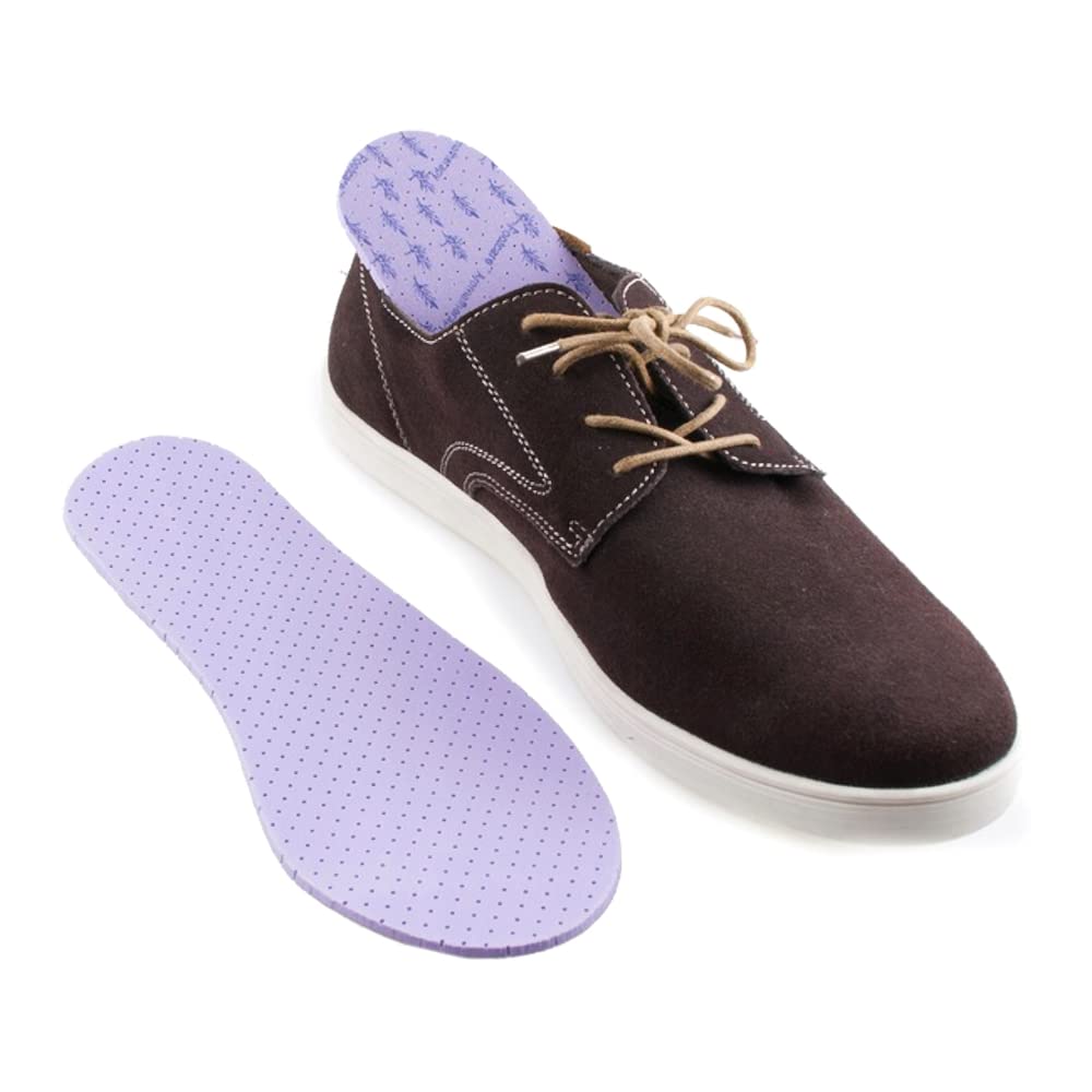 Anti Odour Shoe Insoles Fresh Scented Soft Comfort Breathable Shoe Inserts (Lavender, Size 4 UK / 37 EU)