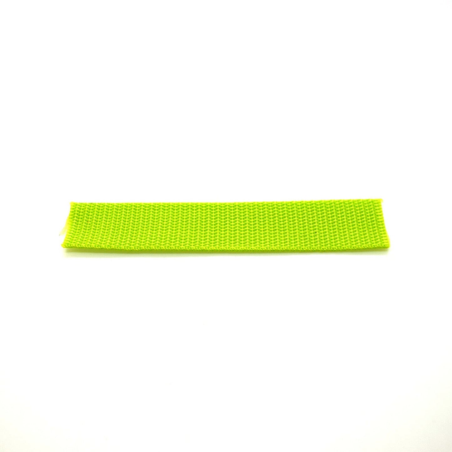 1 metres of 25 mm / 1 in Green Hi Vis (234) Heavy Duty Polypropylene Webbing Strap Tape for Backpacks, Luggage Strapping, Belts