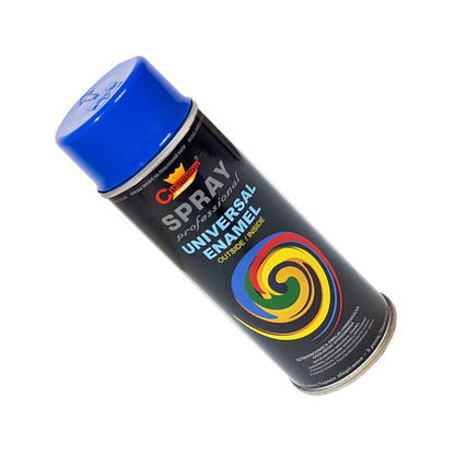 400 mL Gentian Blue (RAL 5010) Universal Gloss Enamel Spray Paint - Fast Drying High Shine Finish with Strong Coverage - for Metal, Wood, Plaster and Selected Plastics, Indoor and Outdoor Use