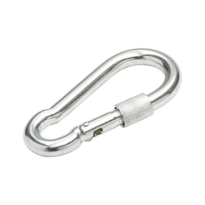 6 x 10 mm Locking Carabiner Spring Loaded Snap Hook Clip Buckle