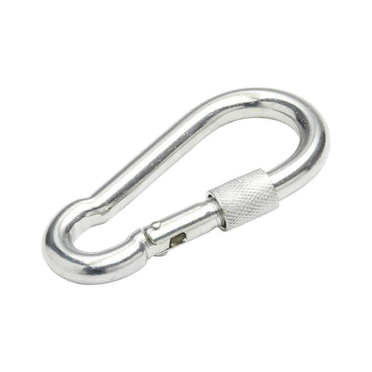 6 x 12 mm Locking Carabiner Spring Loaded Snap Hook Clip Buckle