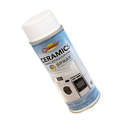 Ceramics White Enamel Spray Paint 400 mL – Bath & Appliance Repair Paint for Bathtubs, Sinks, Tiles & Fridges – High Gloss, Scratch Resistant
