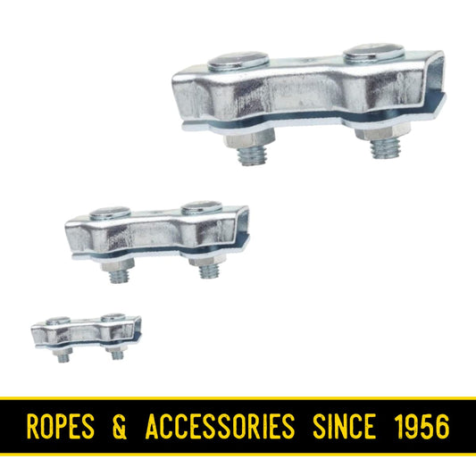 10 x 4 mm Electric Fence Wire Connector Rope Clip Duplex Bolt Cable Clamp Poly Electric Fencing Joint