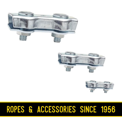 10 x 6 mm Electric Fence Wire Connector Rope Clip Duplex Bolt Cable Clamp Poly Electric Fencing Joint