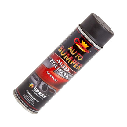 2 x 500 mL Black Plastic Bumper Paint Acrylic Spray Fast Drying - for PP and ABS Car Trim, Dashboards, Spoilers - High Adhesion, Even Finish for Plastic Parts, Suitable for Renovation, Customisation