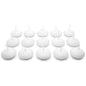 White Floating Candles, Pack of 15, Unscented, Long Burning Time, Tealights Candles, Romantic Decoration Wedding Dinner Christmas