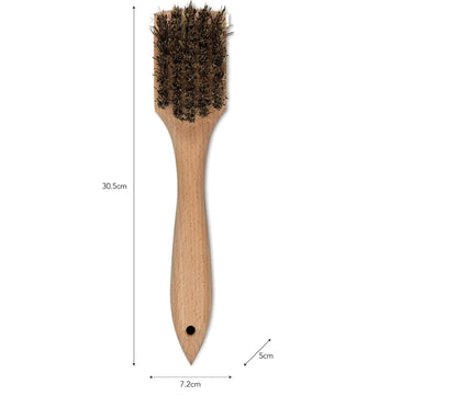 BBQ Barbecue Grill Cleaning Brush with Metal Scraper Barbecue Bristles Cleaner for Easier and Effective Clean