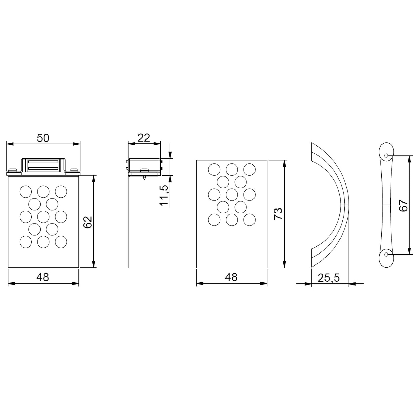 Tiled Magnetic Catches Kit Access Panel Control Hatch Inspection Service Screen