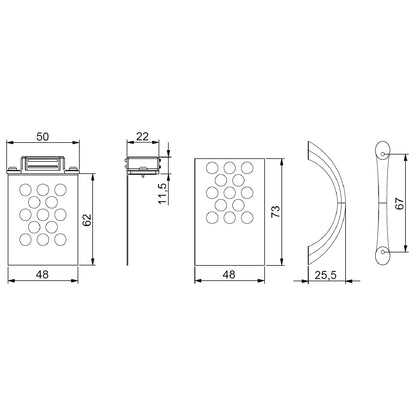 Tiled Magnetic Catches Kit Access Panel Control Hatch Inspection Service Screen