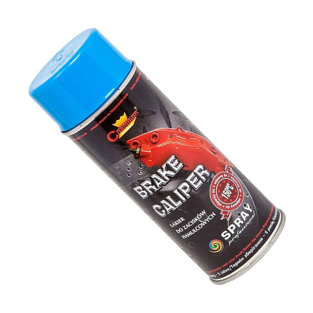 400 mL Blue Brake Caliper Spray Paint - High Temperature Coating up to 150°C for Calipers & Brake Drums - Helps Protect from Corrosion and Chemicals, Abrasion Resistant Finish for Car, Motorbike