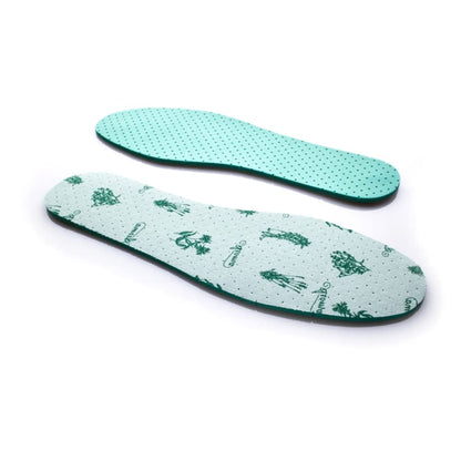 Anti Odour Shoe Insoles Fresh Scented Soft Comfort Breathable Shoe Inserts (Mint, Size 3 UK / 36 EU)