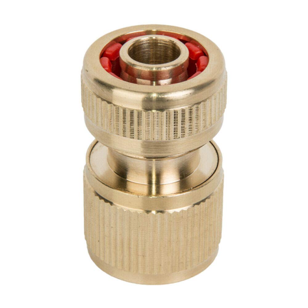 1/2" Solid Brass Snap On Quick Connector Garden Hose Adaptor without Stop