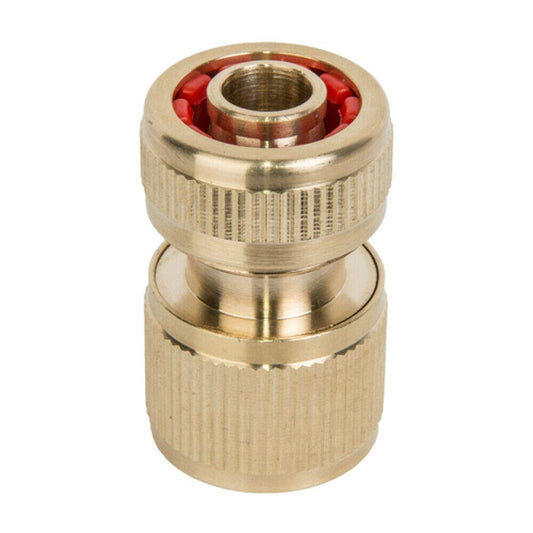 1/2" Solid Brass Snap On Quick Connector Garden Hose Adaptor without Stop