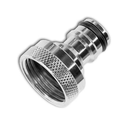 Brass Nickel Plated Hose Quick Connector 1" BSPF Garden Hose Fitting Tap Adaptor