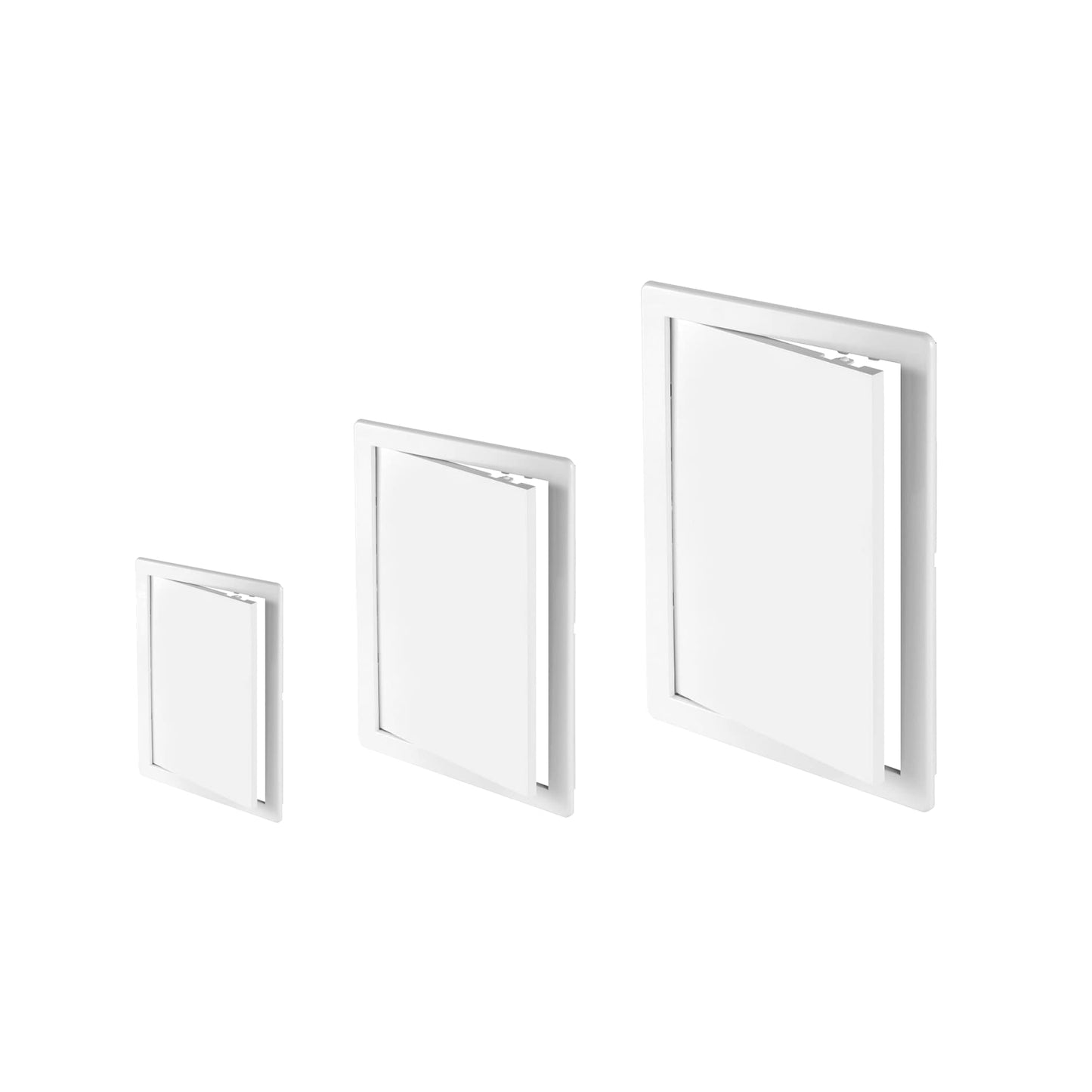 White Access Panel, 100 mm x 100 mm Revision Door, Gas Water Electricity Service Inspection Hatch Cover, Tough and Durable ABS