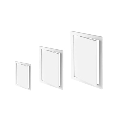 White Access Panel, 100 mm x 100 mm Revision Door, Gas Water Electricity Service Inspection Hatch Cover, Tough and Durable ABS