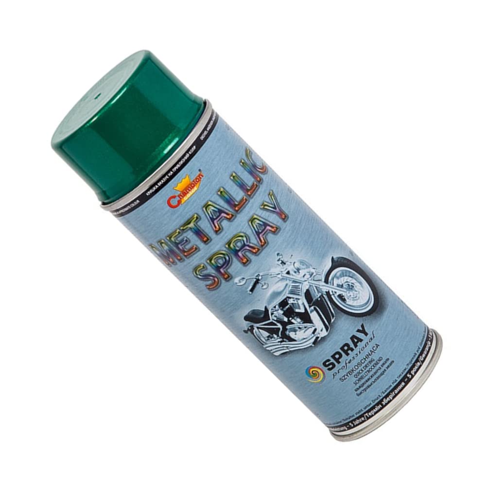2 x 400 mL Green Metallic Acrylic Spray Paint - Shimmer Finish with Deep Colour Effect for Alloy Wheels, Hub Caps, Car Body Parts, Motorbike, Bicycle Components - for Metal, Aluminium, Wood, DIY