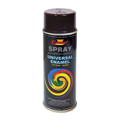 2 x 400 mL Jet Black Glossy (RAL 9005) Universal Gloss Enamel Spray Paint - Fast Drying High Shine Finish with Strong Coverage - for Metal, Wood, Plaster and Selected Plastics, Indoor and Outdoor Use