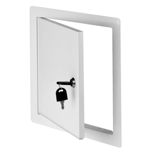 500 mm x 500 mm White Metal Access Panel with Lock Inspection Door Hatch Vision Point