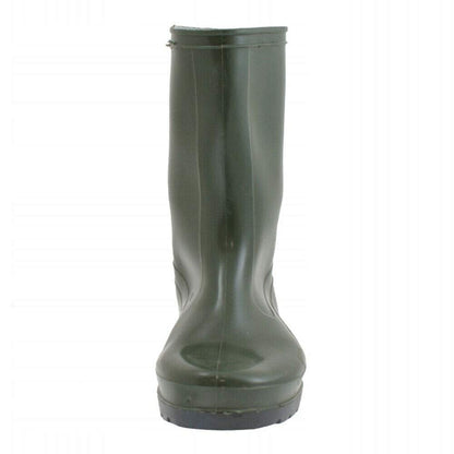 Olive Green Men's Wellington Boots Waterproof Wellies Durable PVC Gardening (Size UK 11 / EU 45)
