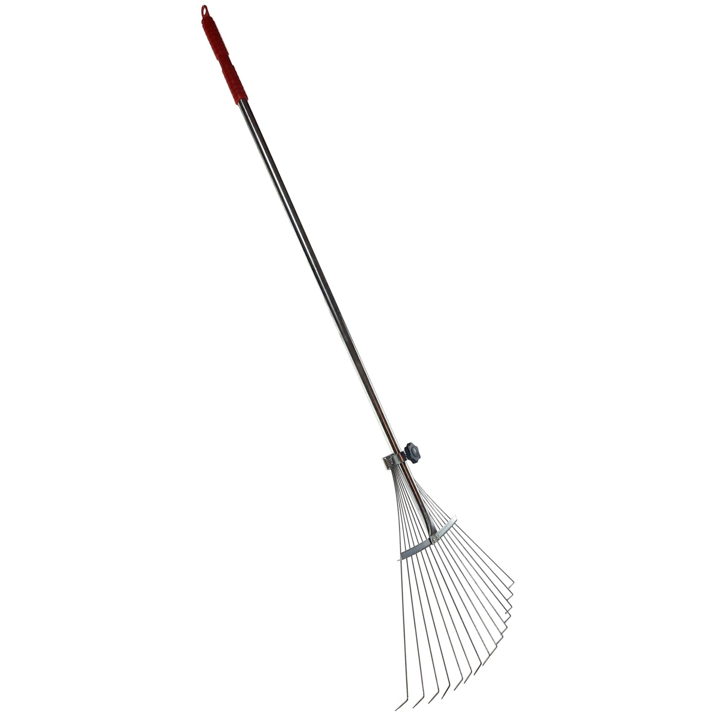 Garden Rake Adjustable Expandable Garden Leaf Lawn Rake for Gardening - Perfect for Lawn, Leaves, Moss Removal, Garden Cleanup