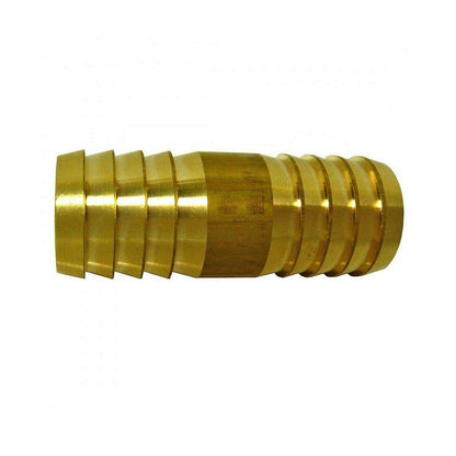 15 mm Brass Straight Hose Joiner Barbed Connector Air Fuel Water Pipe Tubing