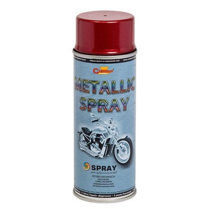 2 x 400 mL Red Metallic Acrylic Spray Paint - Shimmer Finish with Deep Colour Effect for Alloy Wheels, Hub Caps, Car Body Parts, Motorbike, Bicycle Components - for Metal, Aluminium, Wood, DIY