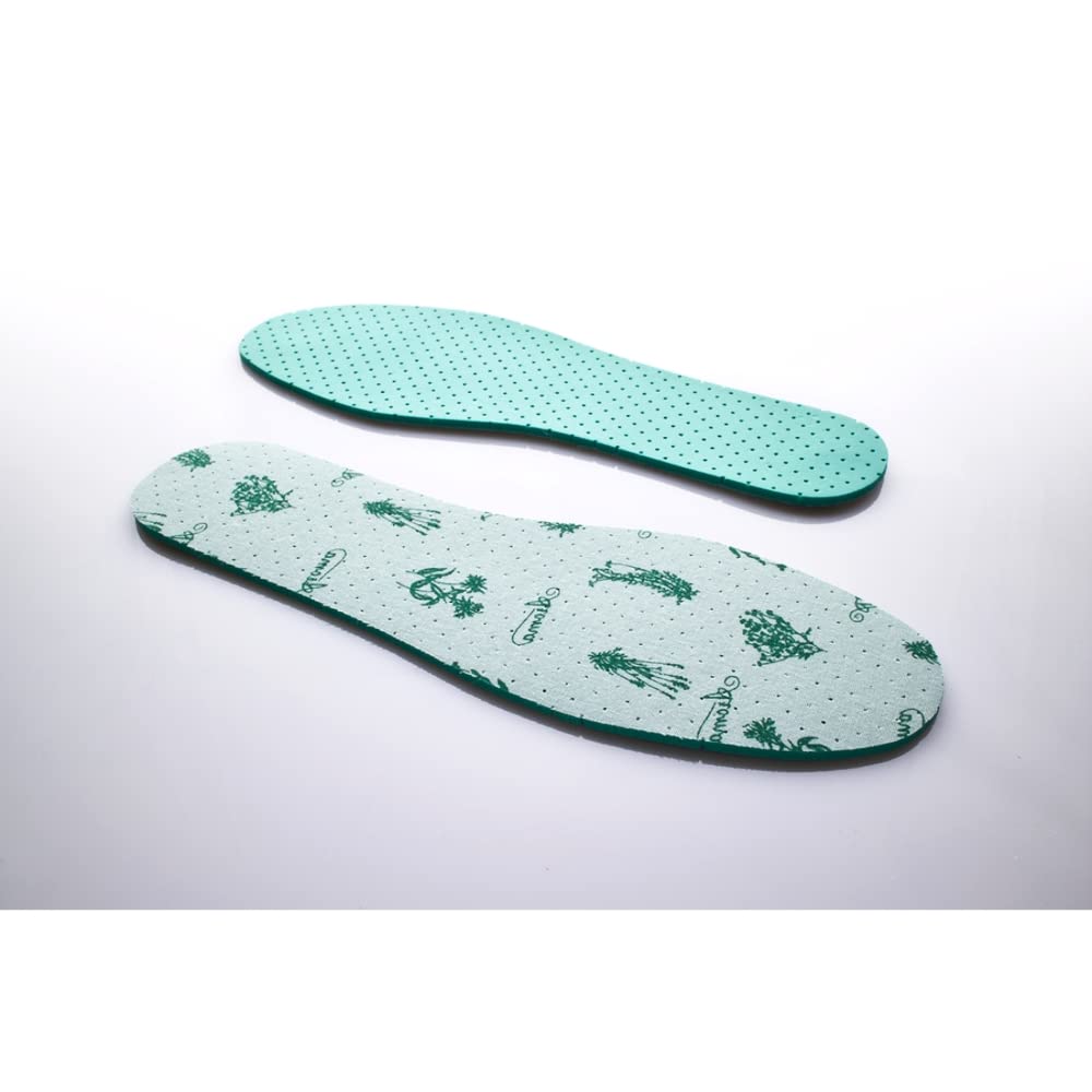 Anti Odour Shoe Insoles Fresh Scented Soft Comfort Breathable Shoe Inserts (Mint, Size 6 UK / 39 EU)