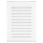 White Metal Air Vent Grille with Fly Screen Flat Ducting Ventilation Cover (165 x 240 mm)