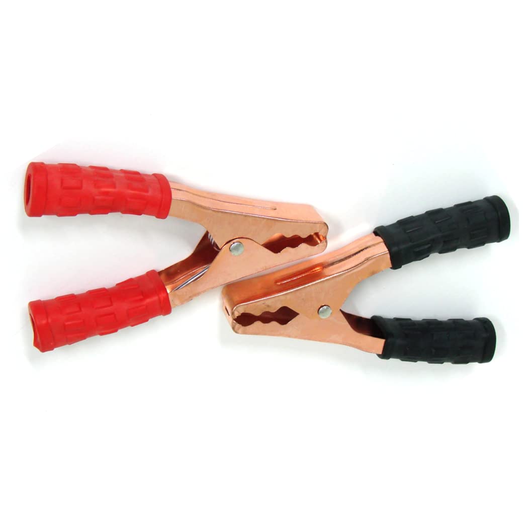 150mm / 6" Crocodile Clips, Alligator Clamps, Electrical Cable Terminal Test Metal Croc Clips - Car Battery, Electric Testing, DIY