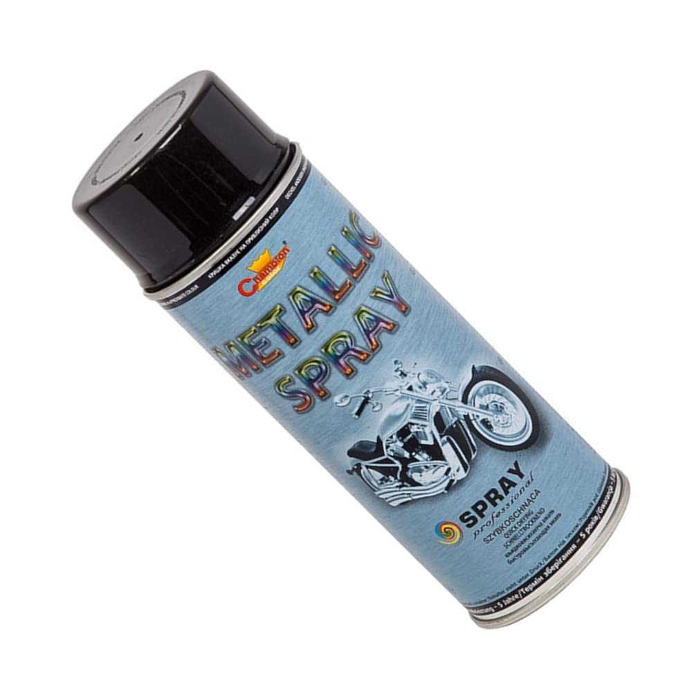 400 mL Black Metallic Acrylic Spray Paint - Shimmer Finish with Deep Colour Effect for Alloy Wheels, Hub Caps, Car Body Parts, Motorbike, Bicycle Components - for Metal, Aluminium, Wood, DIY