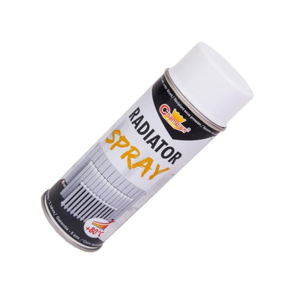 2 x 400 mL White Heat-Resistant Enamel Spray Paint Up to 80°C - Metal Paint for Radiators, Central Heating Pipes, Boilers, Hot Water Tanks - for Steel, Aluminium, Cast Iron, Copper Alloys