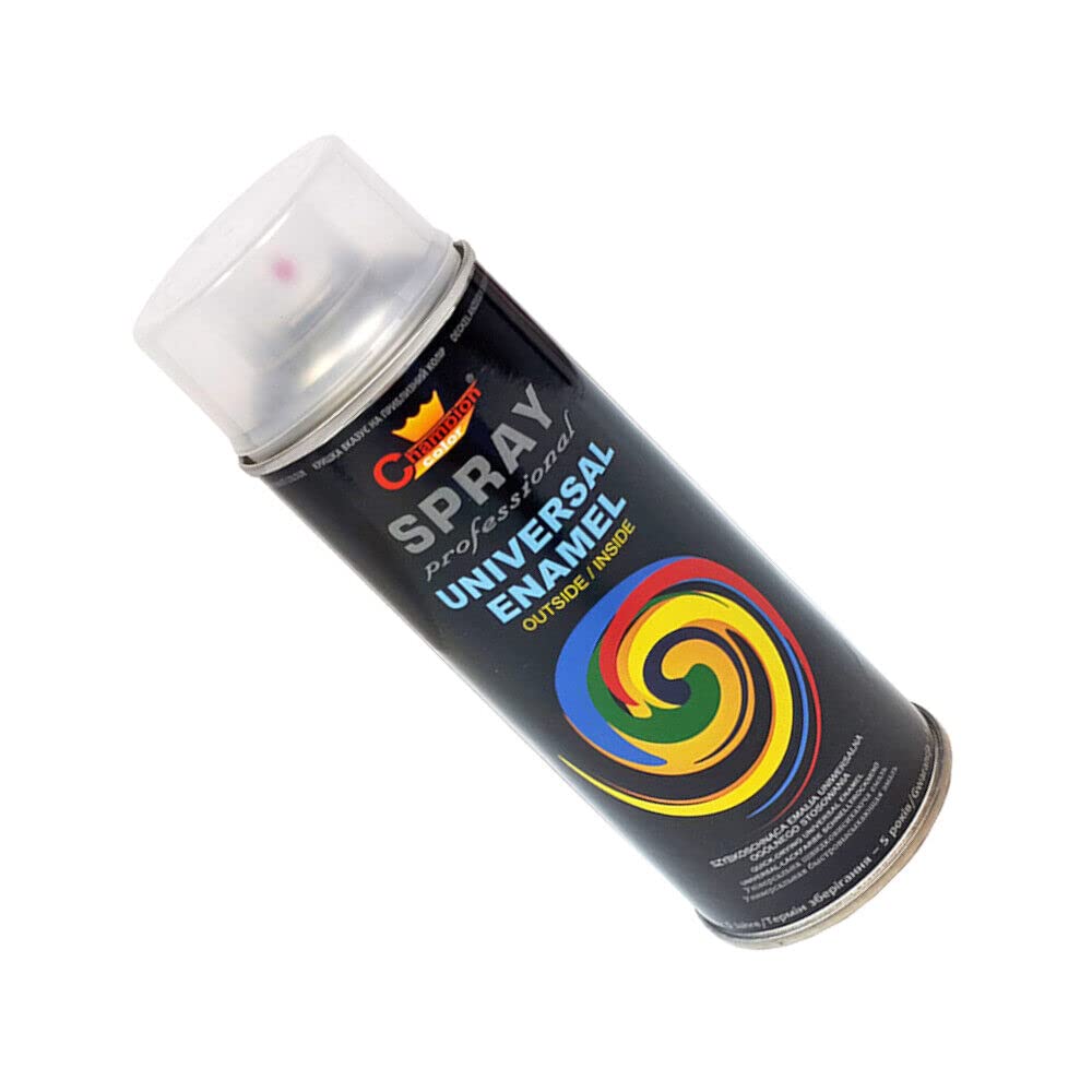 2 x 400 mL Clear Varnish Glossy Universal Gloss Enamel Spray Paint - Fast Drying High Shine Finish with Strong Coverage - for Metal, Wood, Plaster and Selected Plastics, Indoor and Outdoor Use
