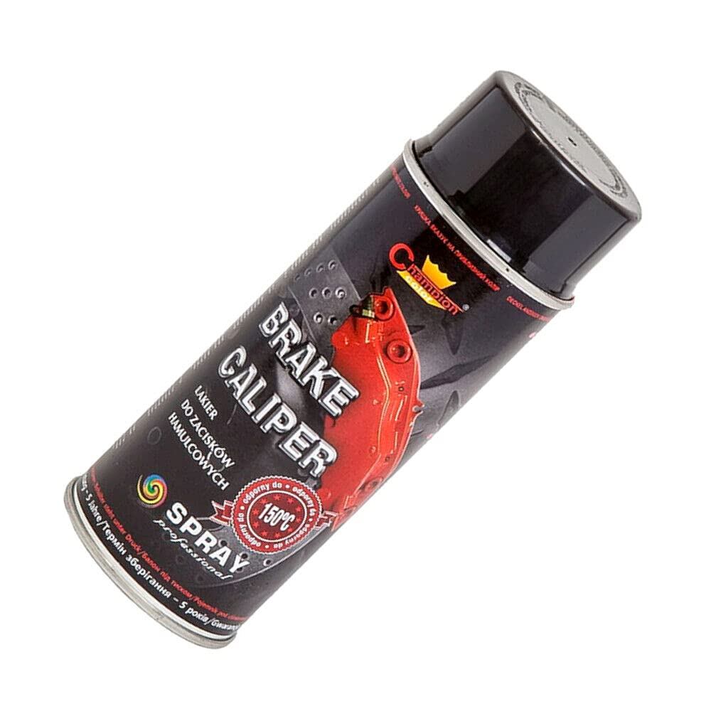 400 mL Black Brake Caliper Spray Paint - High Temperature Coating up to 150°C for Calipers & Brake Drums - Helps Protect from Corrosion and Chemicals, Abrasion Resistant Finish for Car, Motorbike