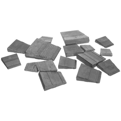 Hammer Wedge Set, Shaft Wedges, 5 pcs - 1 of Each Size, Made of Metal with a Serrated Structure