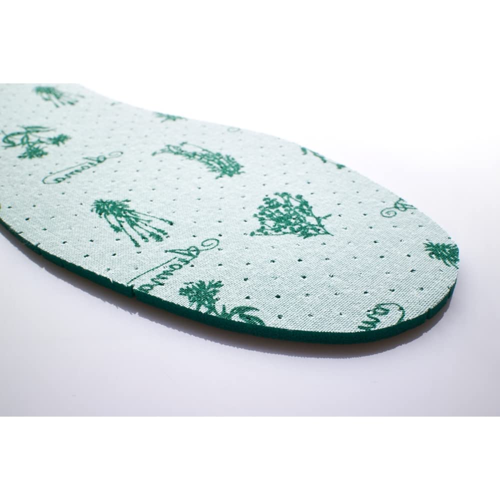 Anti Odour Shoe Insoles Fresh Scented Soft Comfort Breathable Shoe Inserts (Mint, Size 4 UK / 37 EU)