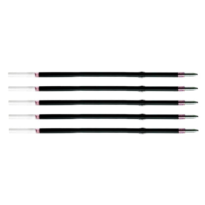 5 Pcs Ballpoint Pen Refills, Length 107 mm, Retractable Pen Refills, Smooth Writing, Smudge Free Ballpoint Pen Refills (Red)