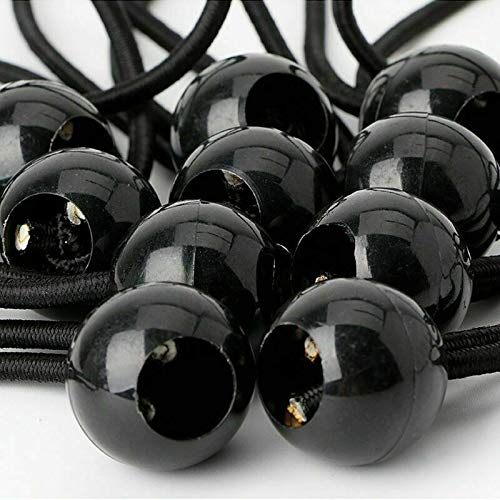 40 x Tarpaulin Bungees Balls Tarp Bungee Cord for Banners, Tarpaulins, Pavilions, Tents, Tent Bungee Hooks (10 PCS of Each Size)