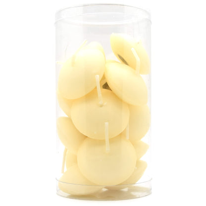Ivory Floating Candles, Pack of 15, Unscented, Long Burning Time, Tealights Candles, Romantic Decoration Wedding Dinner Christmas