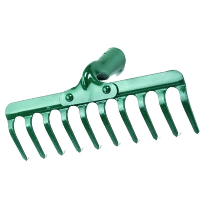 Steel Garden Rake for Hay, Leaves, Lawn, 25 cm / 10 in with 10 Tins, Ideal Gardening Tool (No Handle)