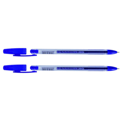 Ballpoint Pens, Gel Ink Ballpoint Pens, Smudge Free, Extra Fine Point 0.5 mm, Ideal for School, Office (Blue, 2 Pens)