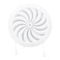 100-150 mm (adjustable) White Round Air Vent Grille Adjustable Shutter Duct Pipe