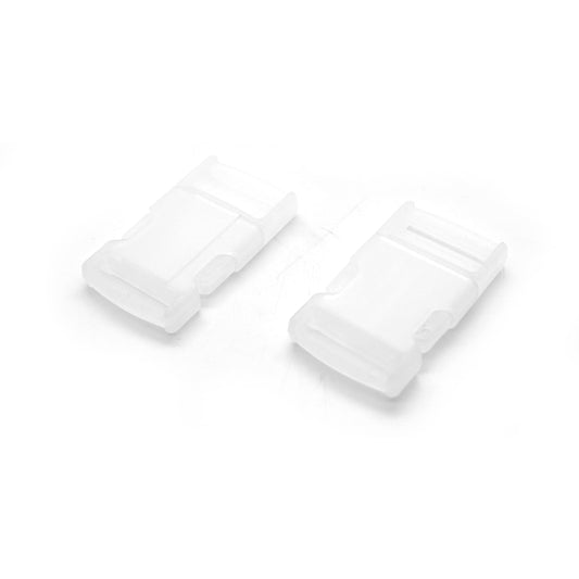 Side Release Buckles Clips for 20 mm Webbing, Luggage, Back Pack / Rucksack, Straps (Clear, 50 pieces)