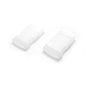 Side Release Buckles Clips for 30 mm Webbing, Luggage, Back Pack / Rucksack, Straps (Clear, 2 pieces)