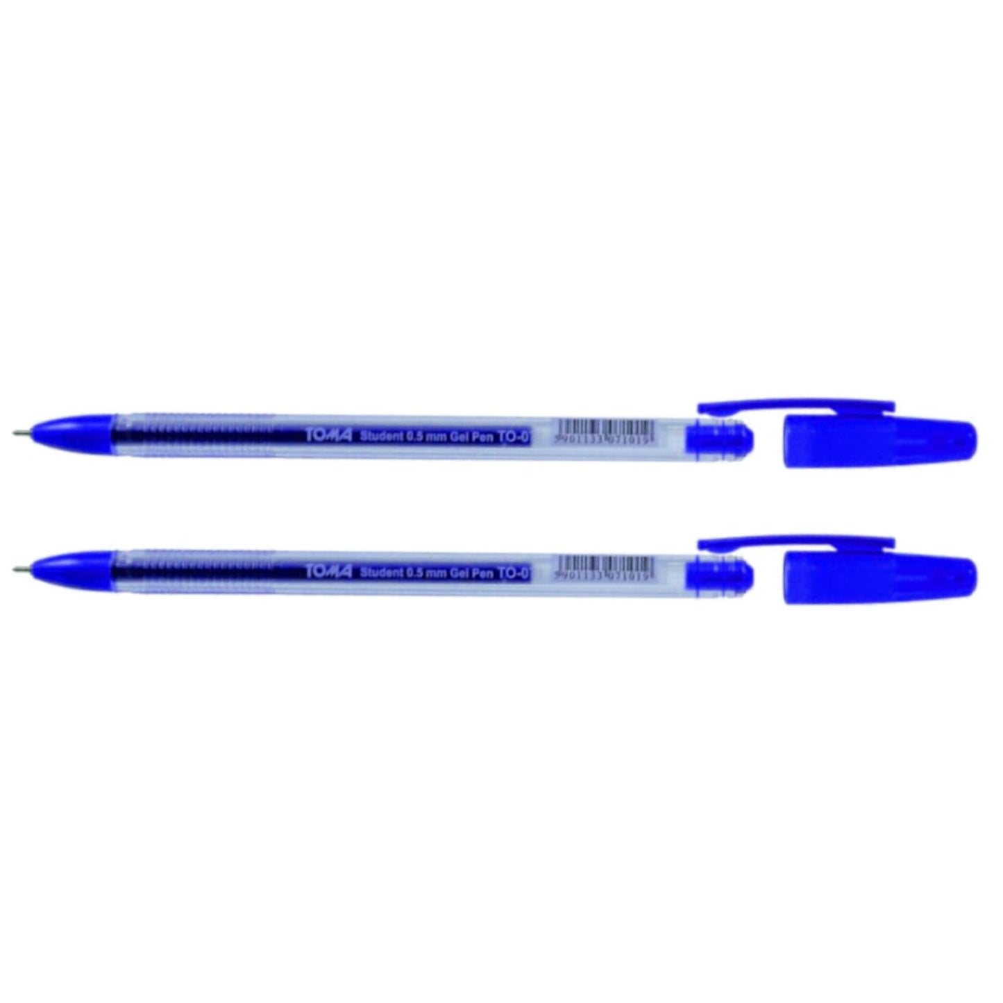 Ballpoint Pens, Gel Ink Ballpoint Pens, Smudge Free, Extra Fine Point 0.5 mm, Ideal for School, Office (Blue, 2 Pens)
