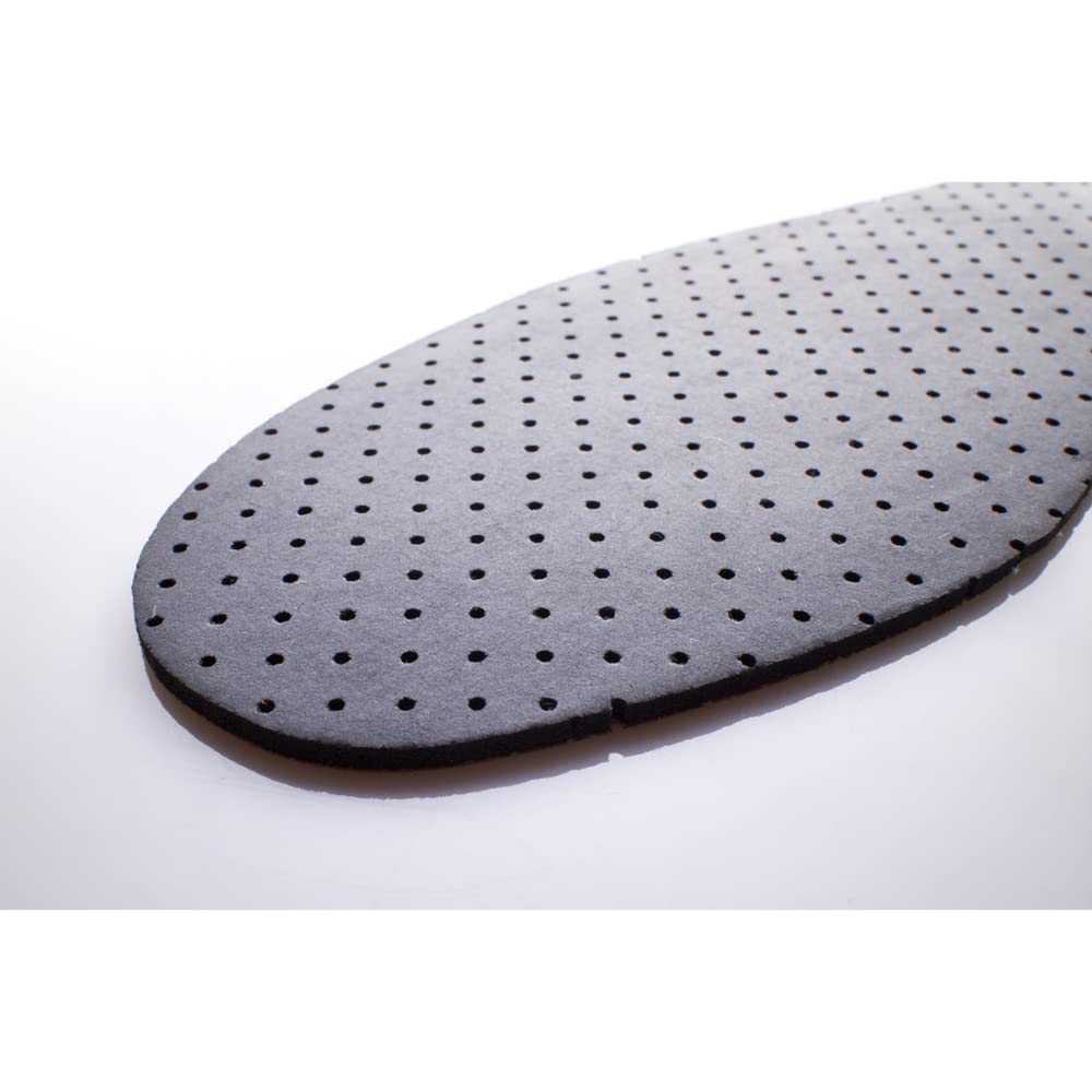 Leather Shoe Insoles with Active Carbon Anti Odour Active Fresh Soft Comfort Breathable Shoe Inserts (Size 5 UK / 38 EU)