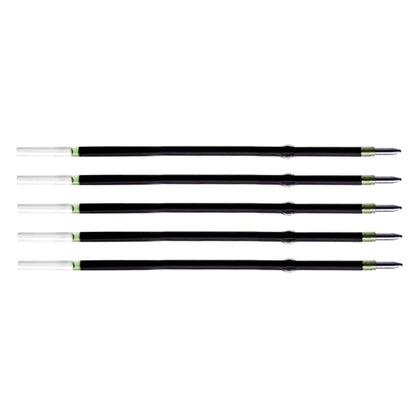 5 Pcs Ballpoint Pen Refills, Length 107 mm, Retractable Pen Refills, Smooth Writing, Smudge Free Ballpoint Pen Refills (Green)