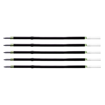5 Pcs Ballpoint Pen Refills, Length 107 mm, Retractable Pen Refills, Smooth Writing, Smudge Free Ballpoint Pen Refills (Green)