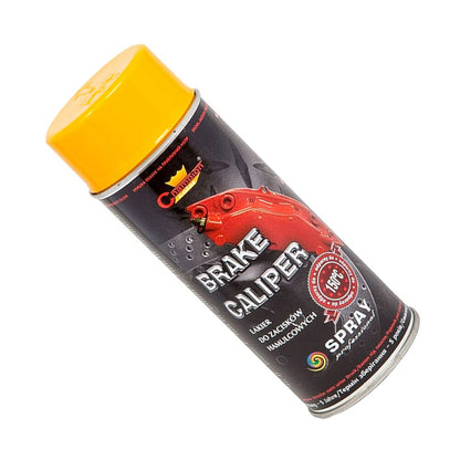 400 mL Yellow Brake Caliper Spray Paint - High Temperature Coating up to 150°C for Calipers & Brake Drums - Helps Protect from Corrosion and Chemicals, Abrasion Resistant Finish for Car, Motorbike